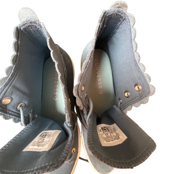 Converse Women’s Chuck Taylor All Star High Too Frilly Thrills Casual Sneakers - Picture 11 of 14